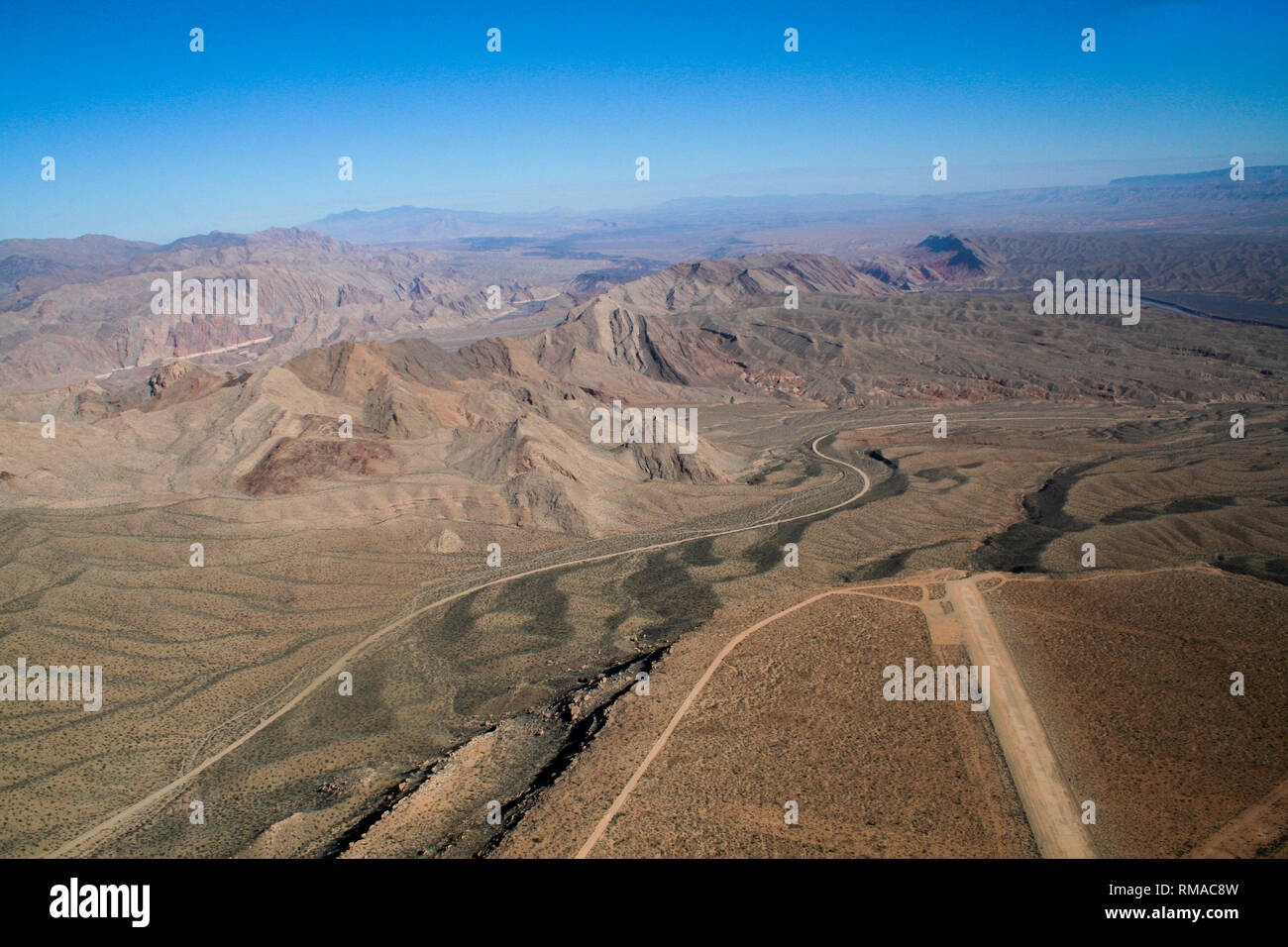 Rilievo di montagna vicino al Grand Canyon, Nevada Foto Stock