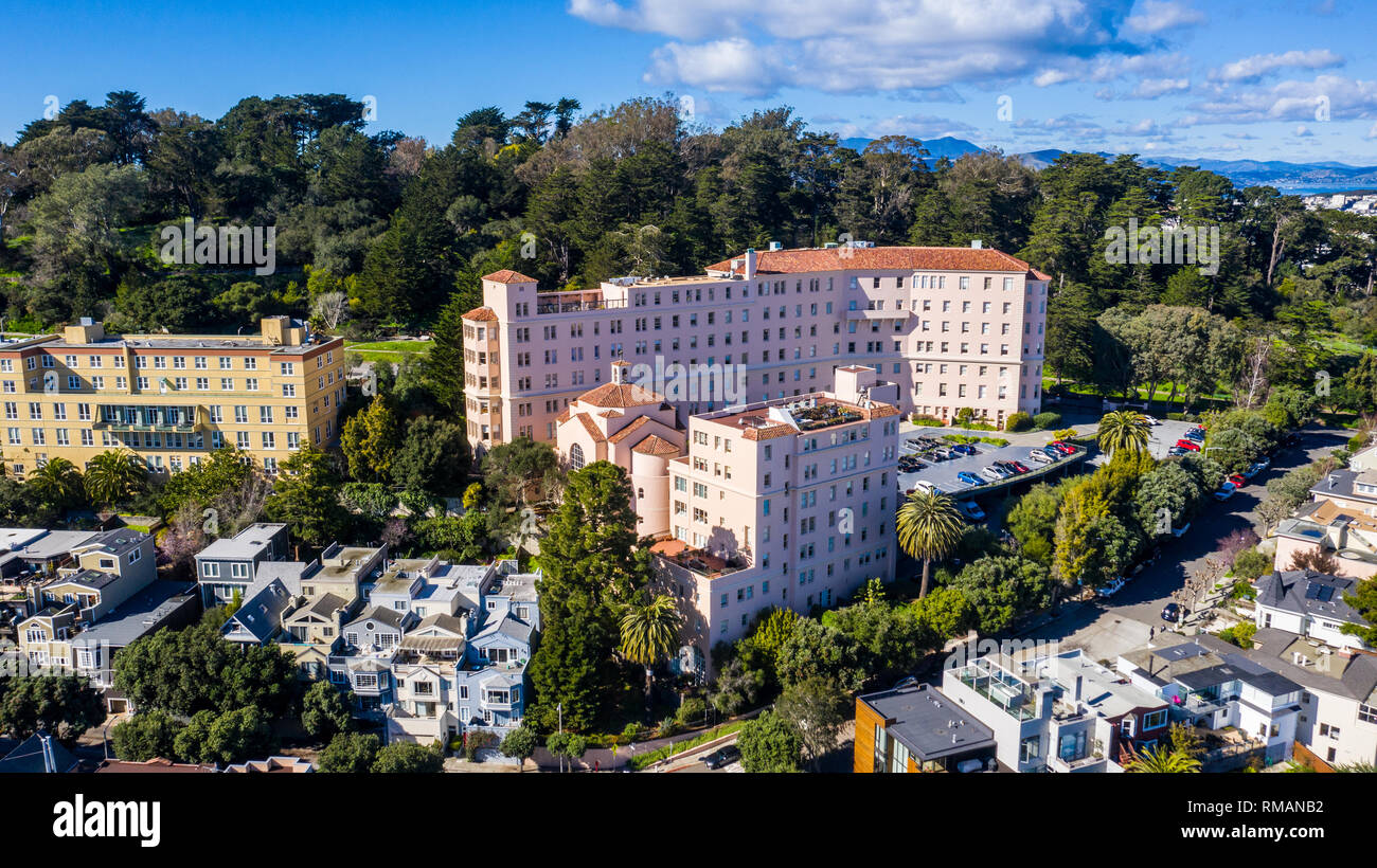 Precedentemente noto come San Giuseppe Hospital, Park Hill condominio HOA, San Francisco, CA, Stati Uniti d'America Foto Stock