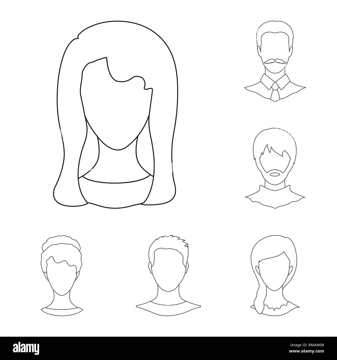 Vettore di progettazione professionale e foto logo. Set di professional e il profilo simbolo azionario per il web. Illustrazione Vettoriale