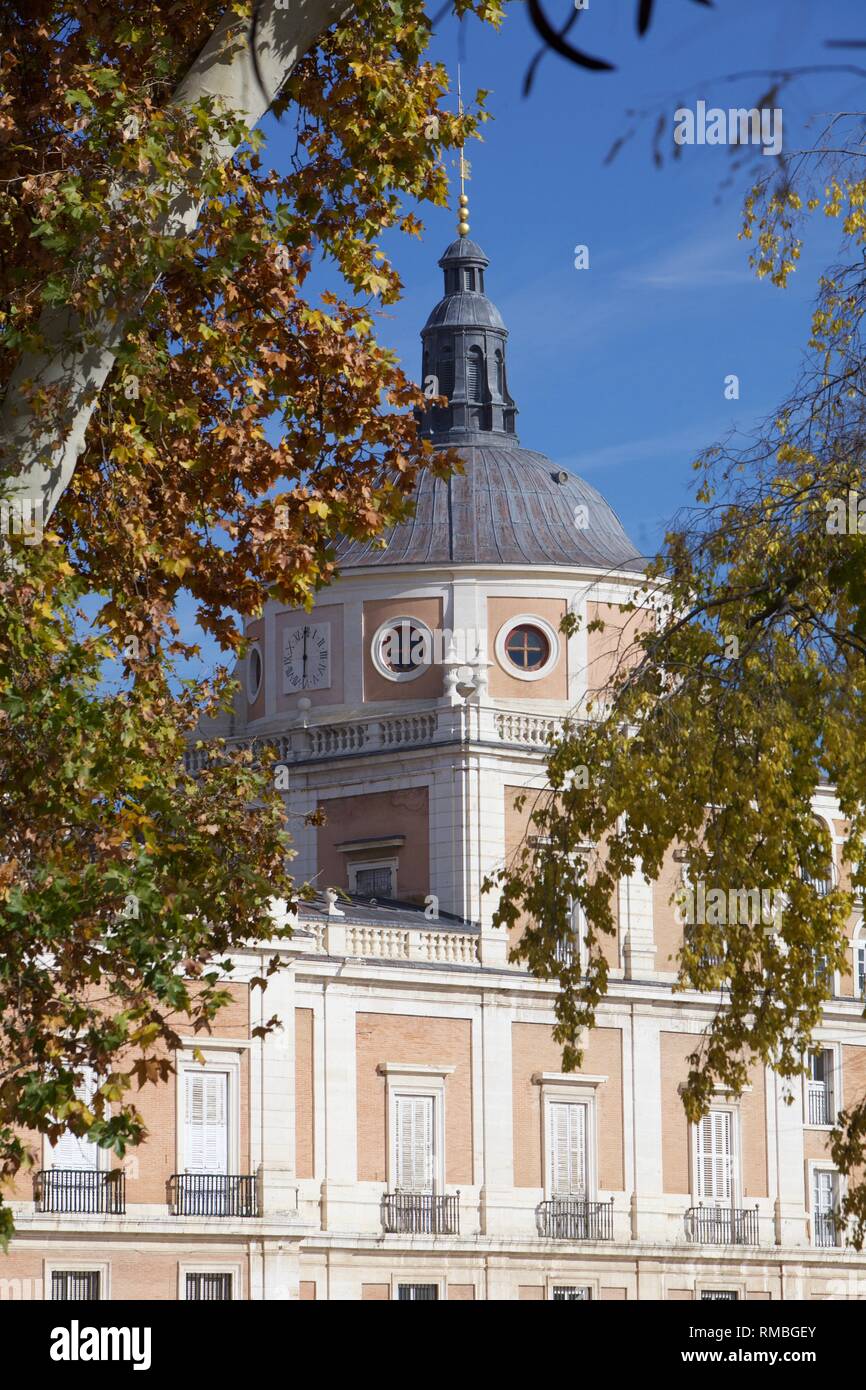 I giardini del palazzo reale di Aranjuez in Madrid Foto Stock