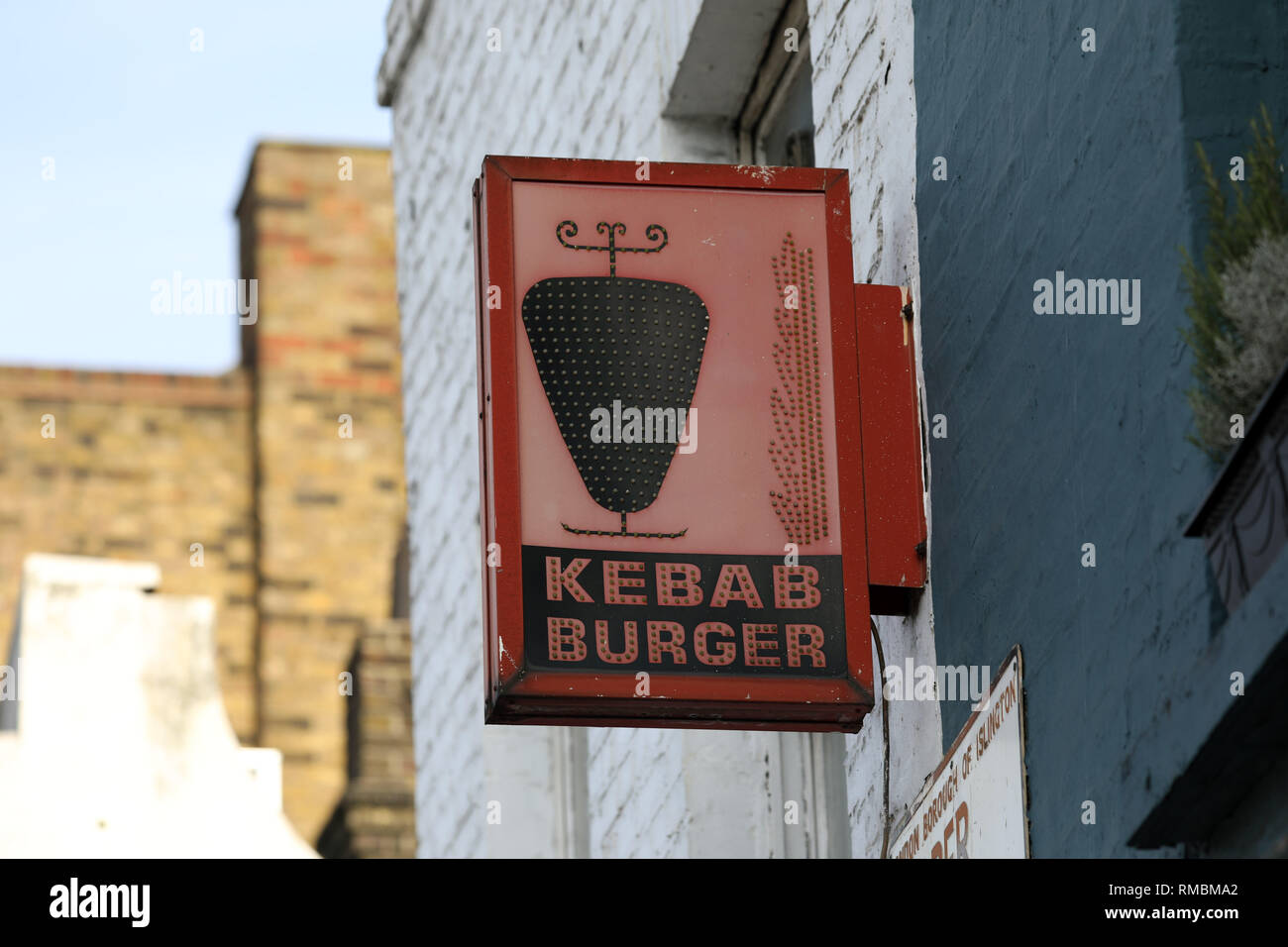 Kebab Shop ristorante foto da Gavin Rodgers/ Pixel8000 Foto Stock