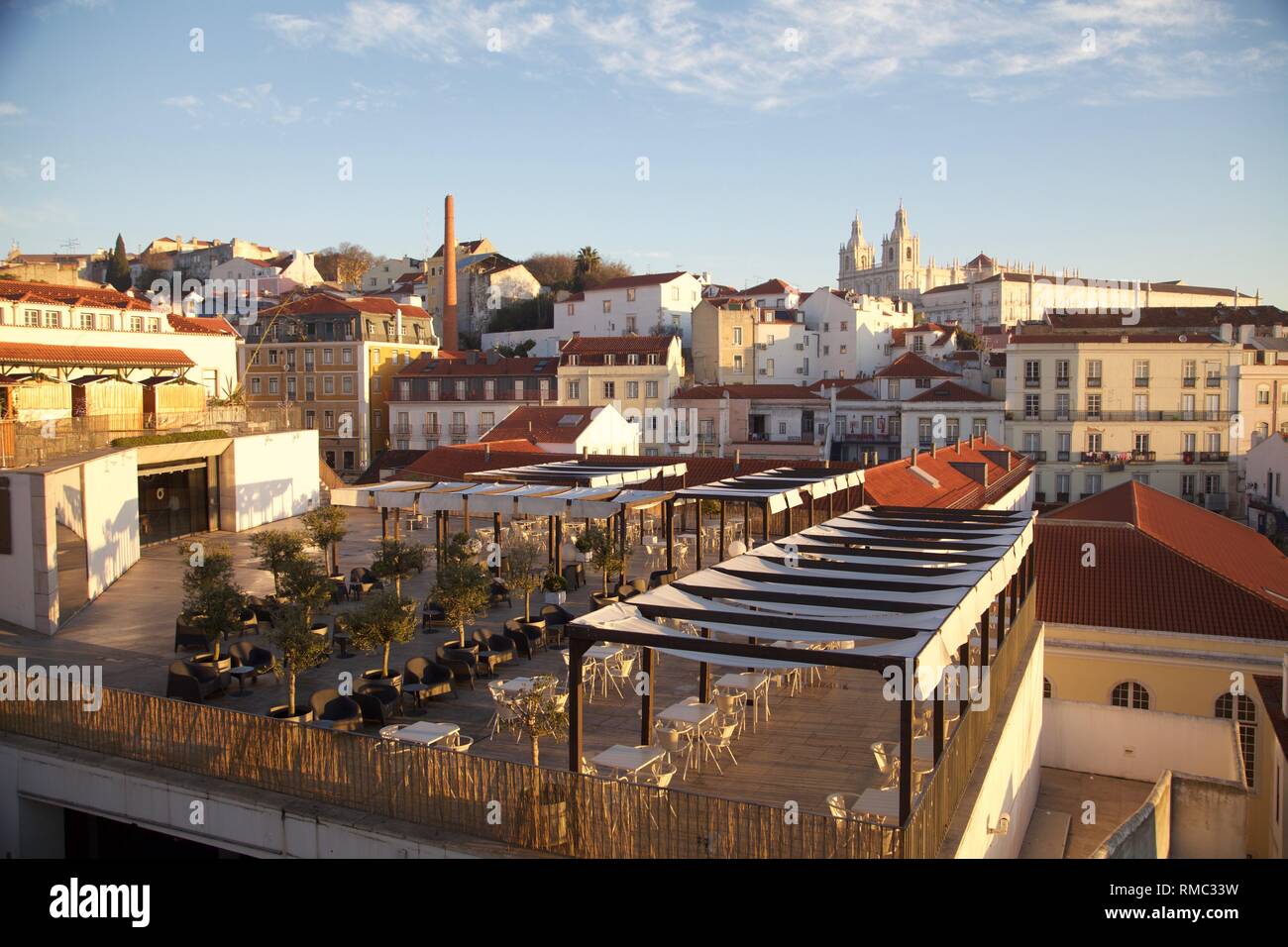 Paesaggi della città di Lisbona in Portogallo Foto Stock