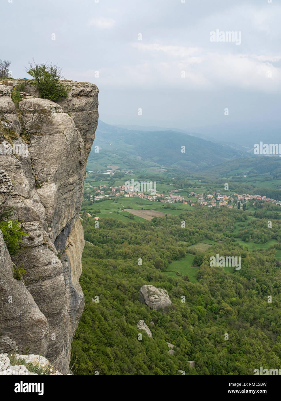 Bismantova mount in Italia Foto Stock