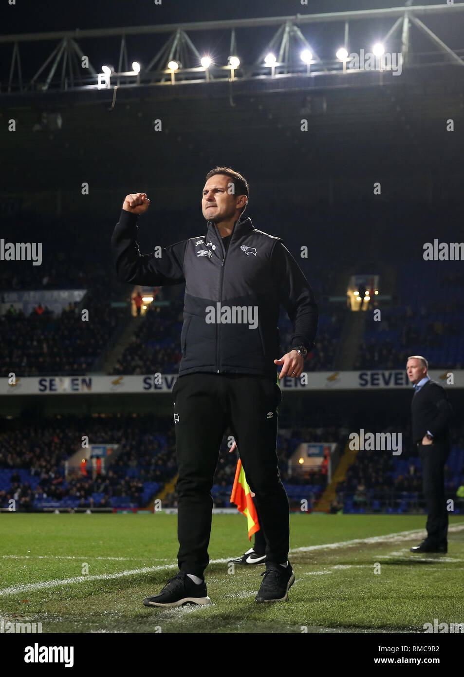 Manager di Derby County, Frank Lampard celebra l'apertura obiettivo da Tom Lawrence di Derby County - Ipswich Town v Derby County, Sky scommessa Championsh Foto Stock