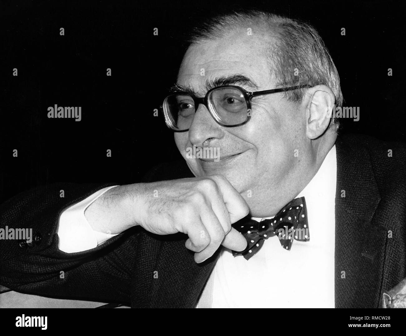 Ritratto del regista francese Claude Chabrol. Foto Stock