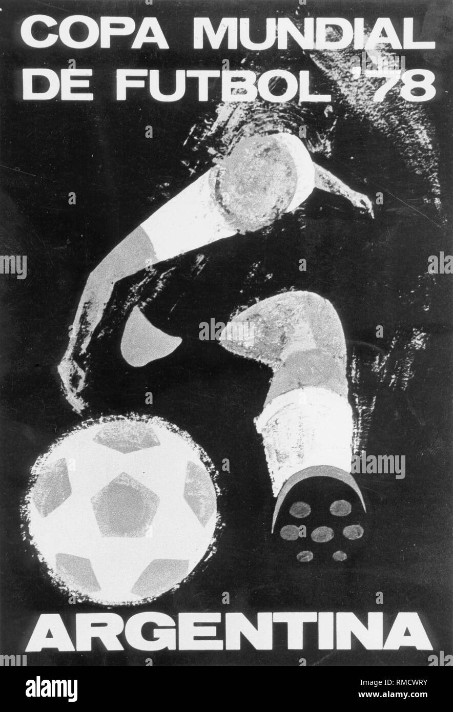 Il poster per il 1978 FIFA World Cup in Argentina. Foto Stock