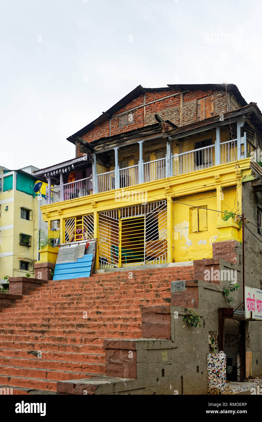 Dharamshala beneficenza casa di riposo a Nashik, Maharashtra, India, Asia Foto Stock
