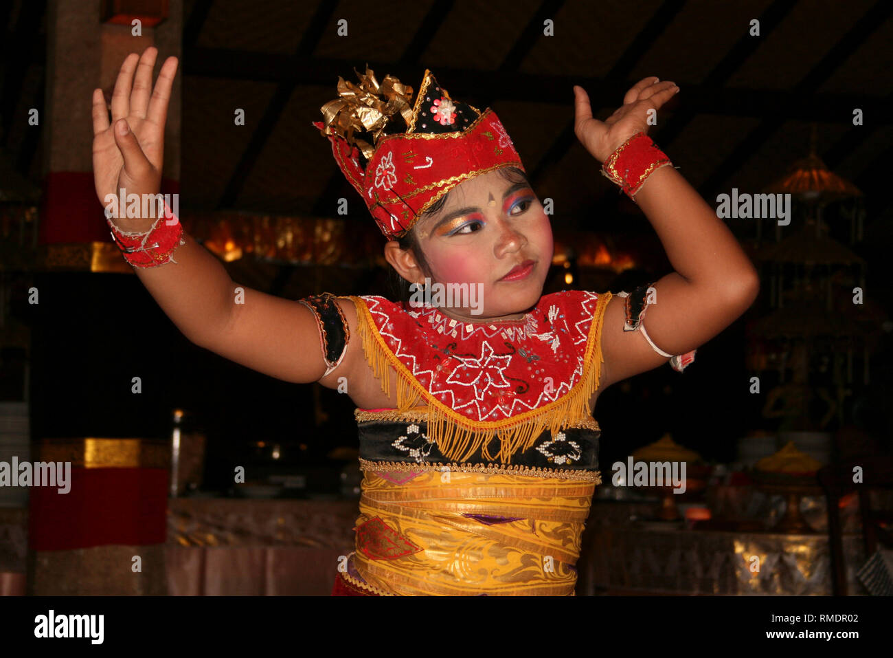 Ballerino Legong Bali Foto Stock