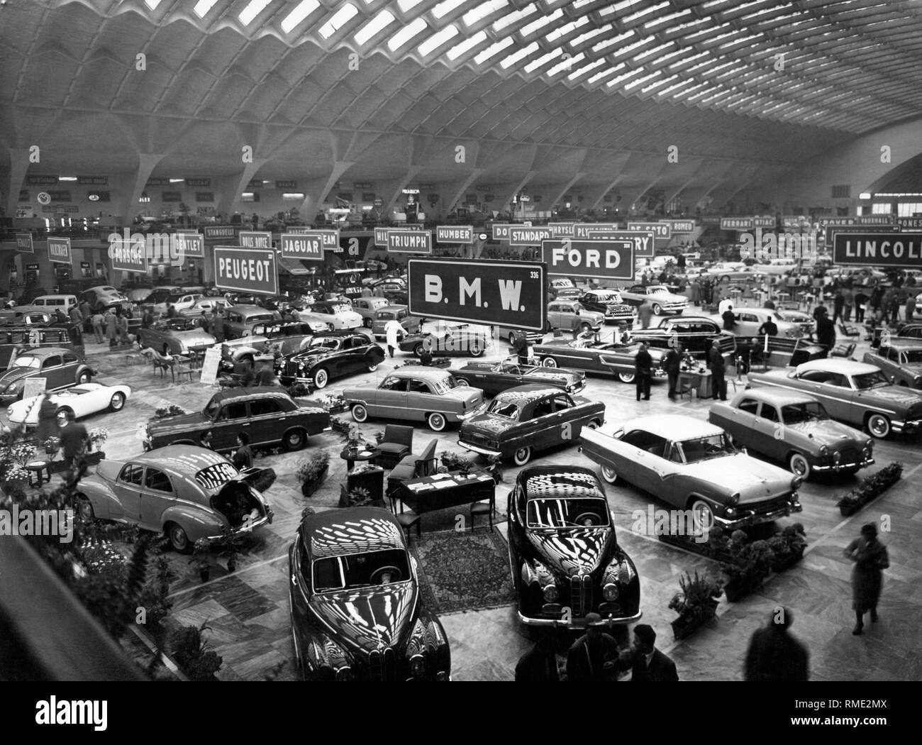 Motor Show, TORINO, PIEMONTE, ITALIA 1955 Foto Stock