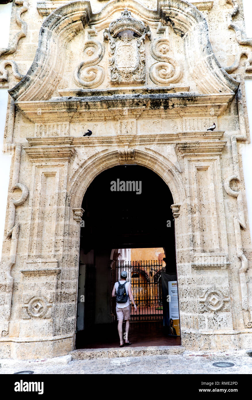 Il Palazzo dell'Inquisizione Cartagena Colombia Sud America Foto Stock