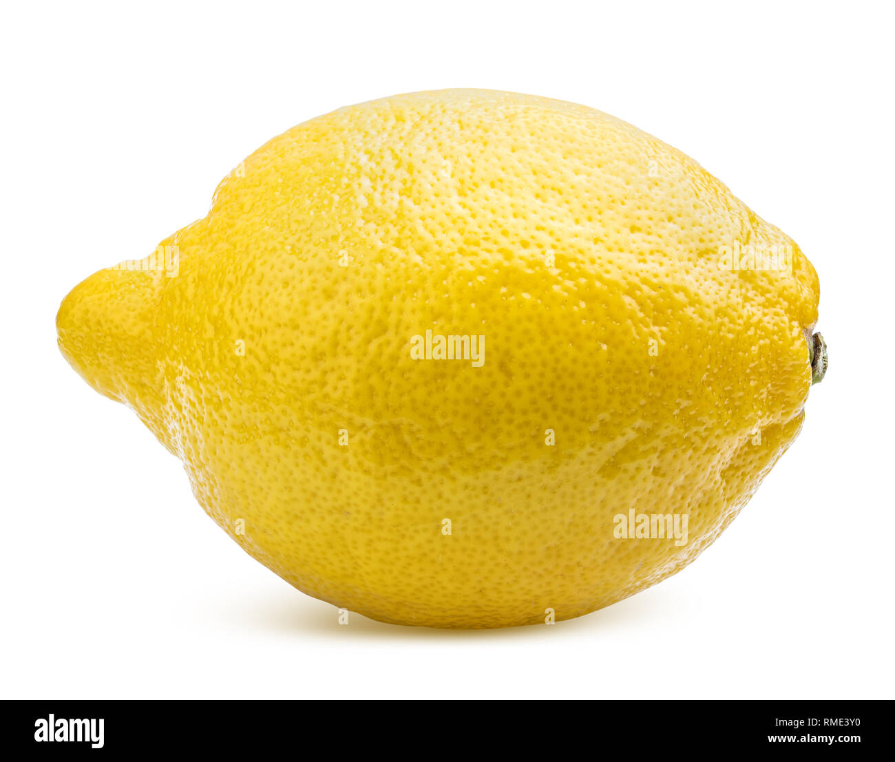 Limone fresco isolato su sfondo bianco. Tracciato di ritaglio Foto Stock