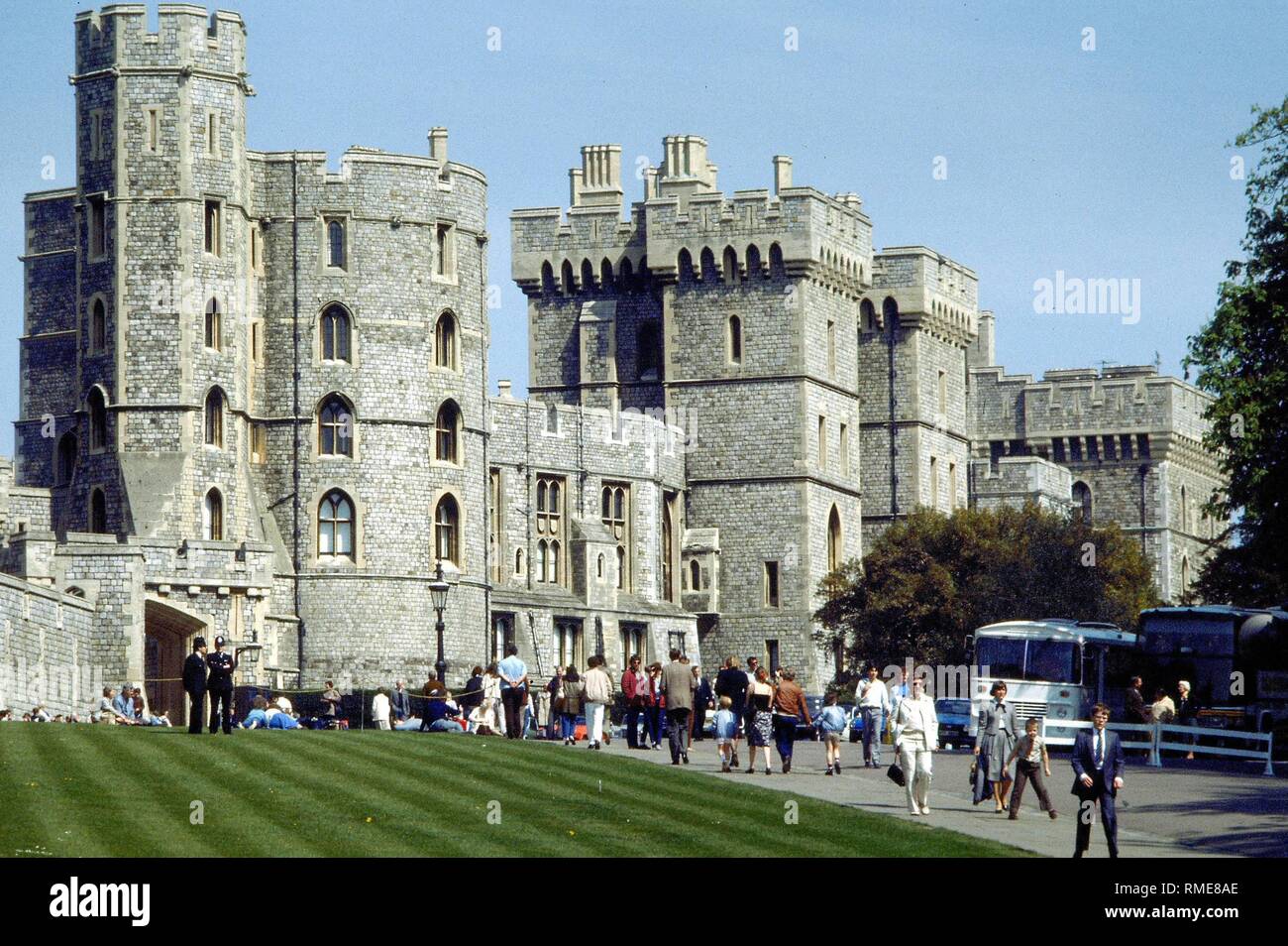 Windsor, la residenza delle famiglie reale inglese. Foto Stock