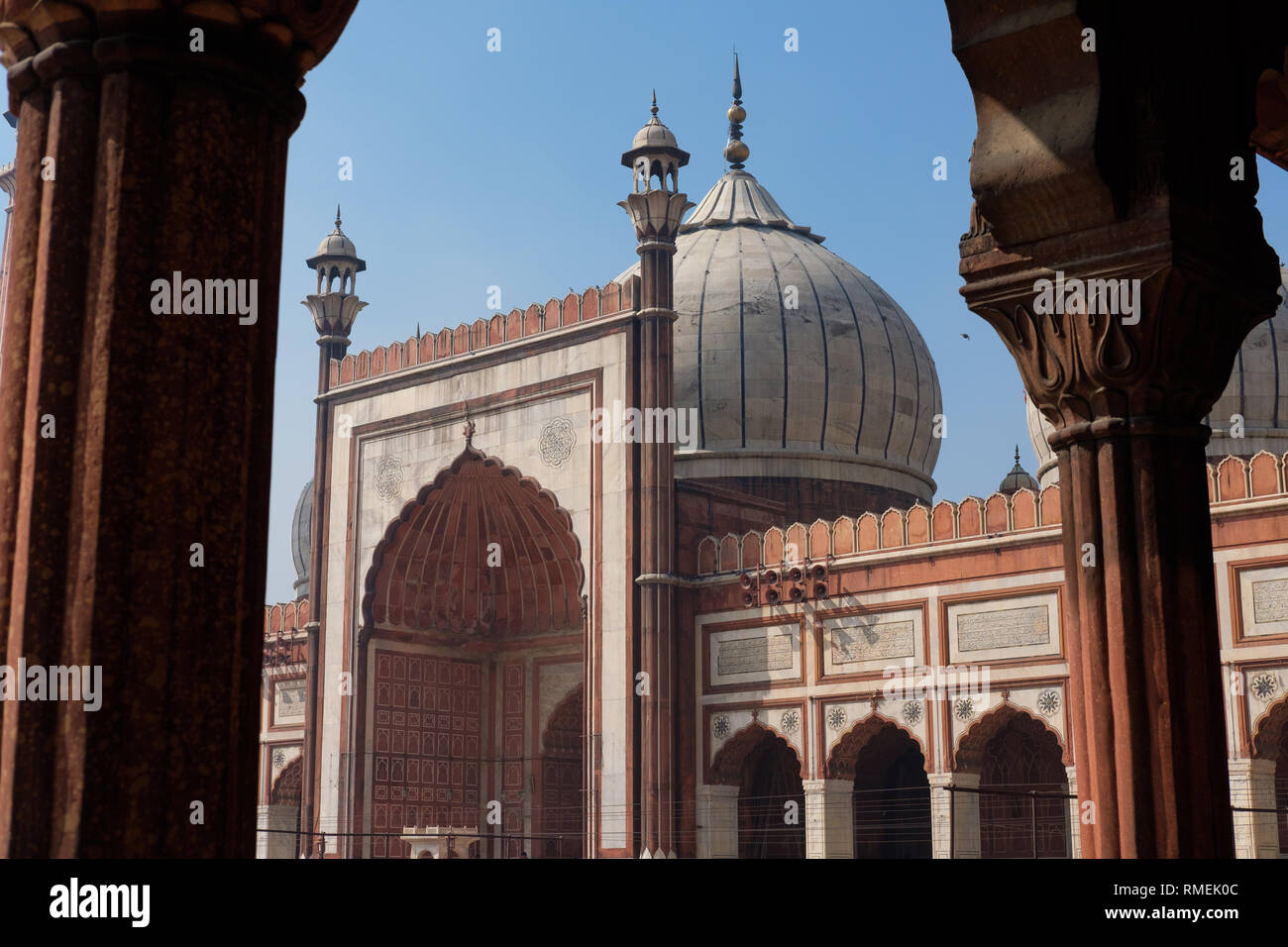 Jama Masjid, Delhi, India Foto Stock