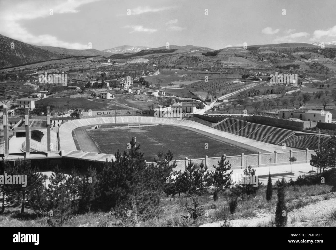 XXVIII ottobre Stadium, l'aquila, Abruzzo, Italia, 1920-30 Foto Stock