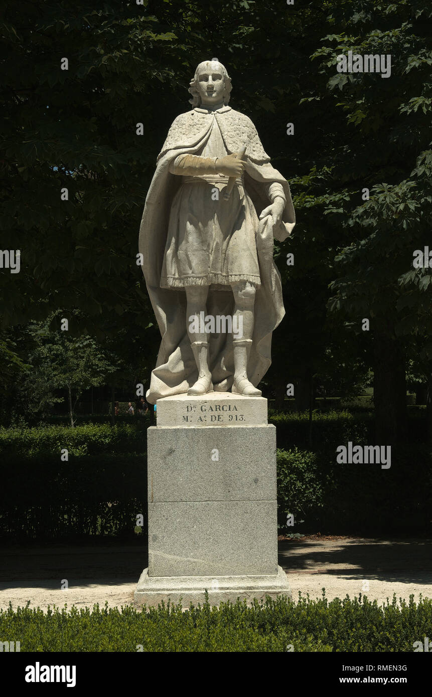 Statua del Re Garcia di Leon Foto Stock