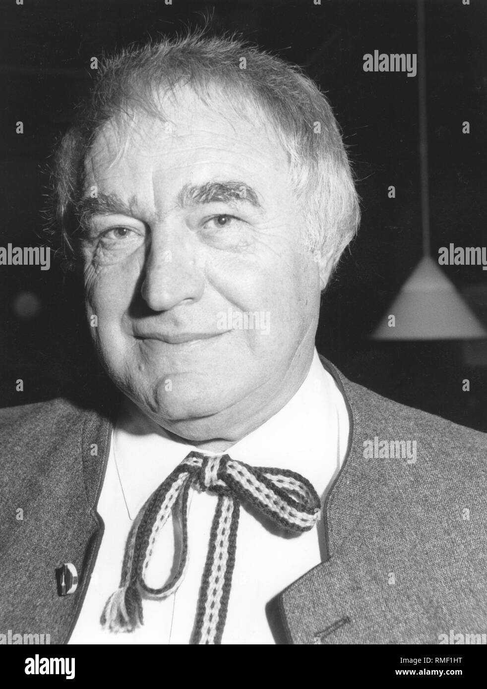 Il giornalista Michael Stiegler, ben noto (Oktoberfest) reporter e presentatore di Bayerischer Rundfunk. Non datata (foto) Foto Stock