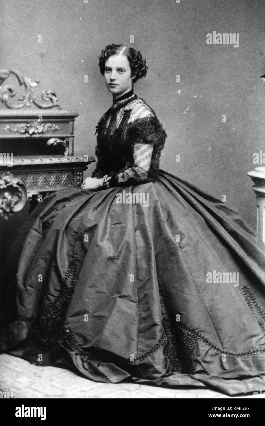 Ritratto della Principessa Dagmar di Danimarca, Maria Feodorovna di Russia (1847-1928). Foto di albumina Foto Stock