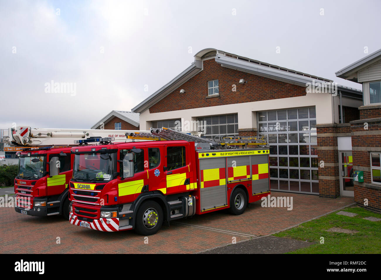 Motori Fire, Ryde Firestation, Ryde, Isola di Wight, England, Regno Unito Foto Stock
