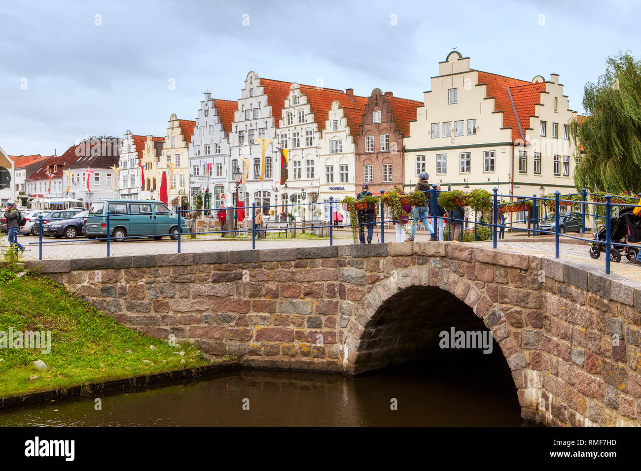 Friedrichstadt, Nord distretto Friesland, Schleswig-Holstein, Germania, Europa Foto Stock