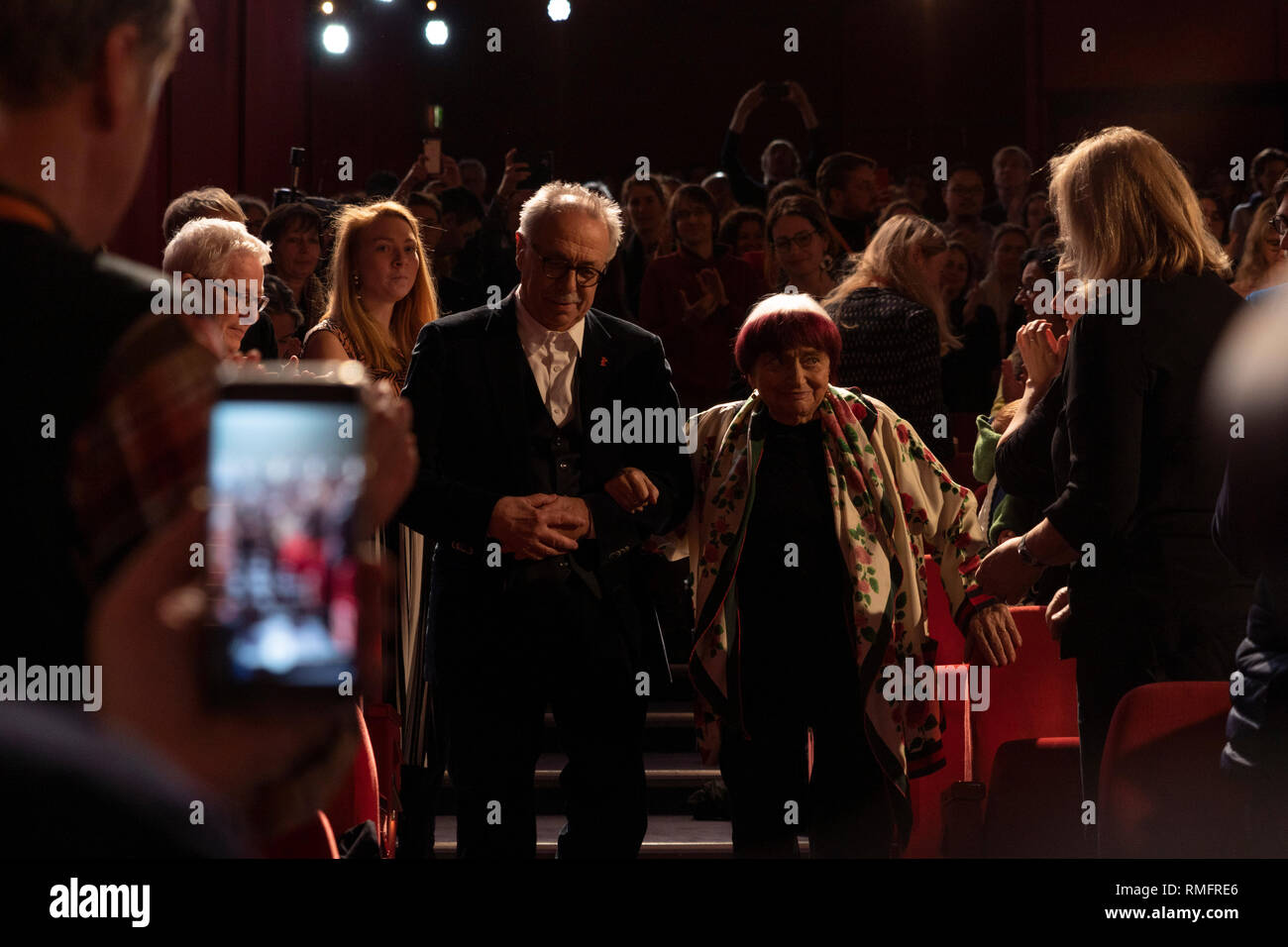 Berlino, Germania. Xiii Febbraio, 2019. Preise per Agnes Varda, Berlinale 2019. Credito: Beata Siewicz/Pacific Press/Alamy Live News Foto Stock