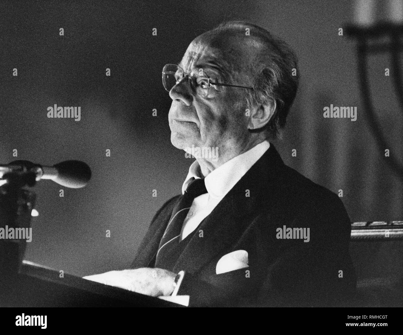 Porttrait di attore Heinz Ruehmann. Foto Stock