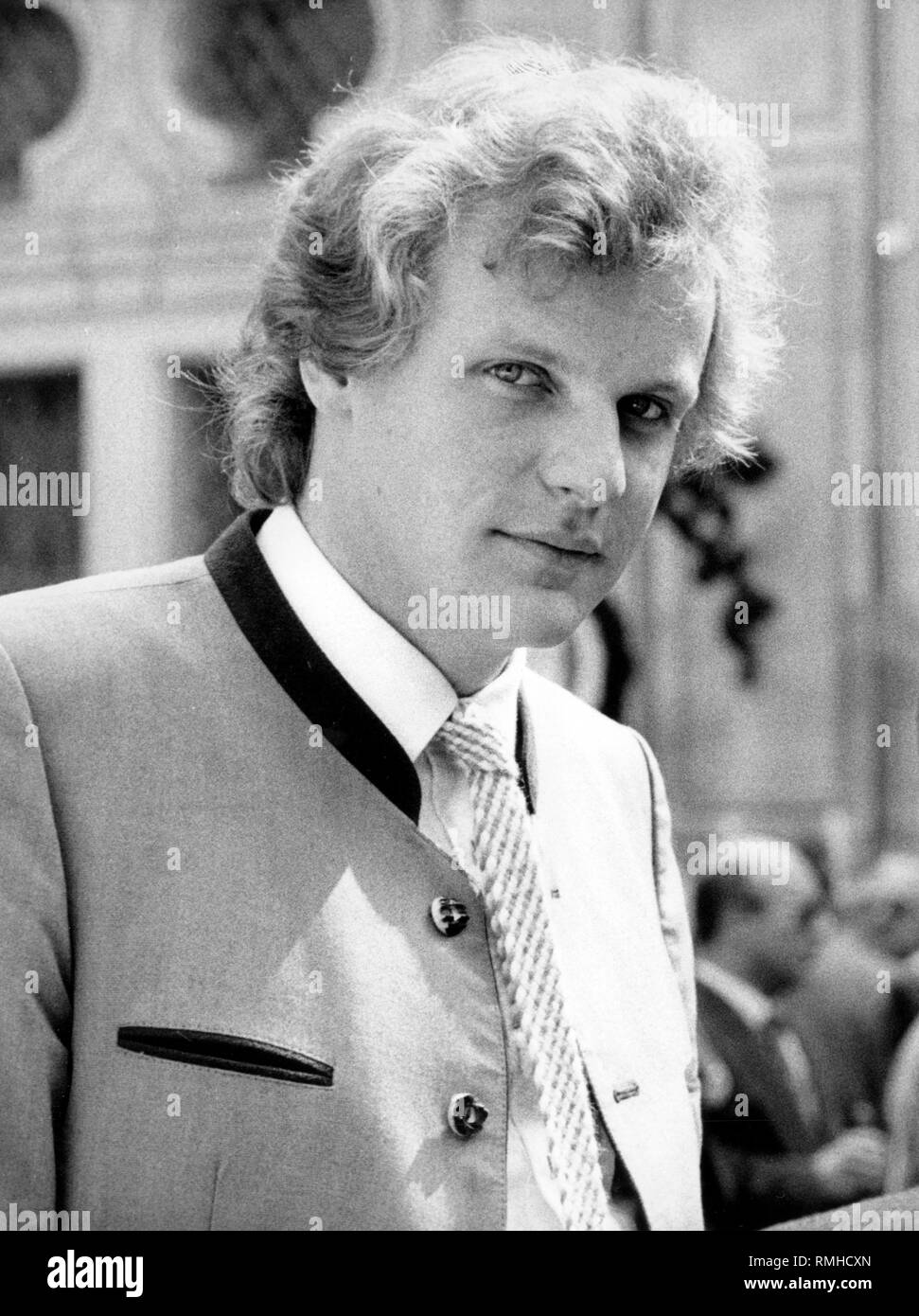 Franz Georg Strauss, il figlio di Franz Josef Strauss, su una foto dai primi anni ottanta. Foto Stock