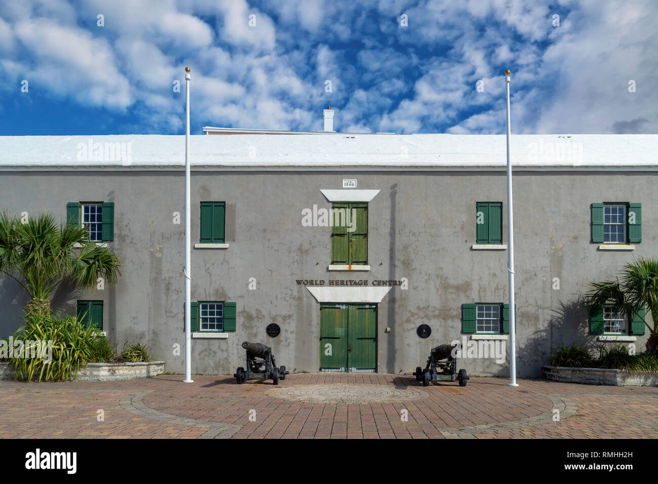 Bermuda's World Heritage Centre offre una panoramica completa di San George Town lungo con il suo background storico. Foto Stock