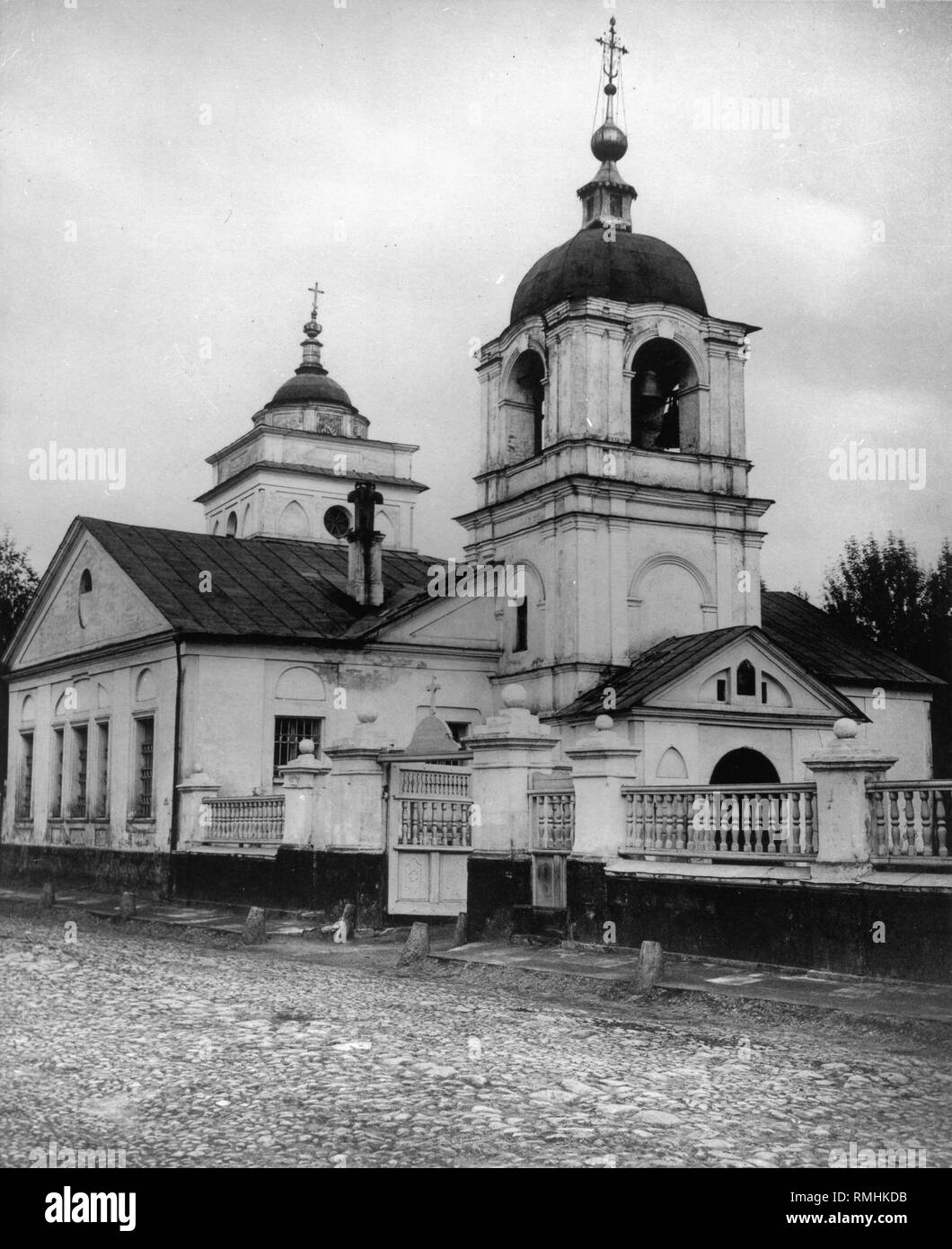 La Chiesa di Rzhev icona di Nostra Signora a Povarskaya a Mosca. Foto di albumina Foto Stock