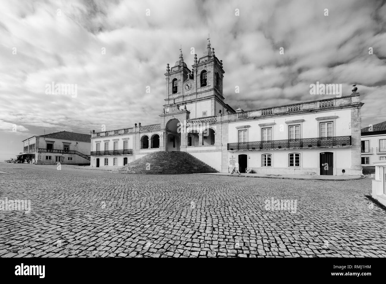 Nazaré, Portogallo - 12 Febbraio 2018 - Santuário de Nossa Senhora da Nazaré (Santuario di Nostra Signora di Nazaré) Foto Stock