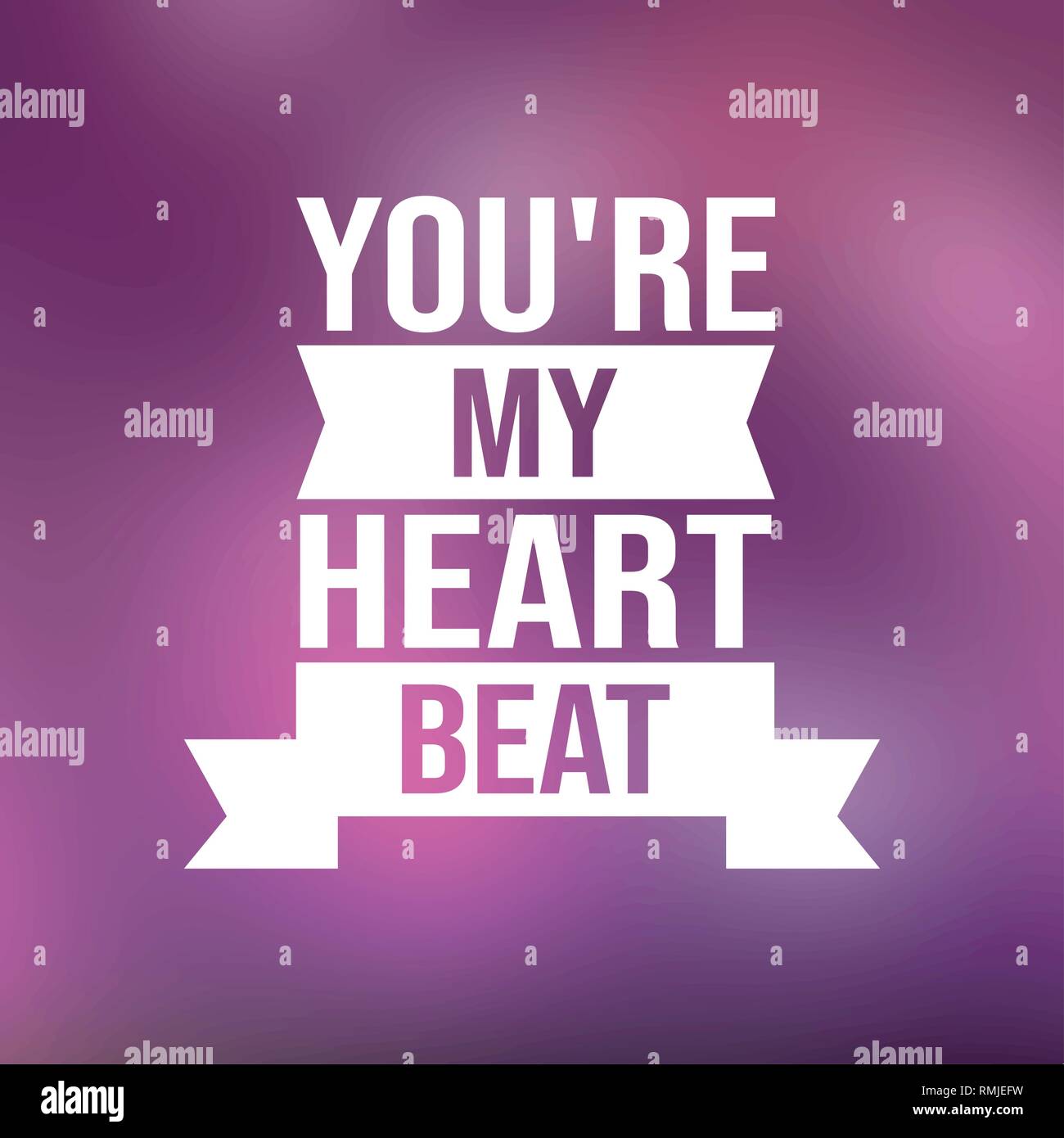 Tu sei il mio battito cardiaco. Amore preventivo con background moderno illustrazione Illustrazione Vettoriale