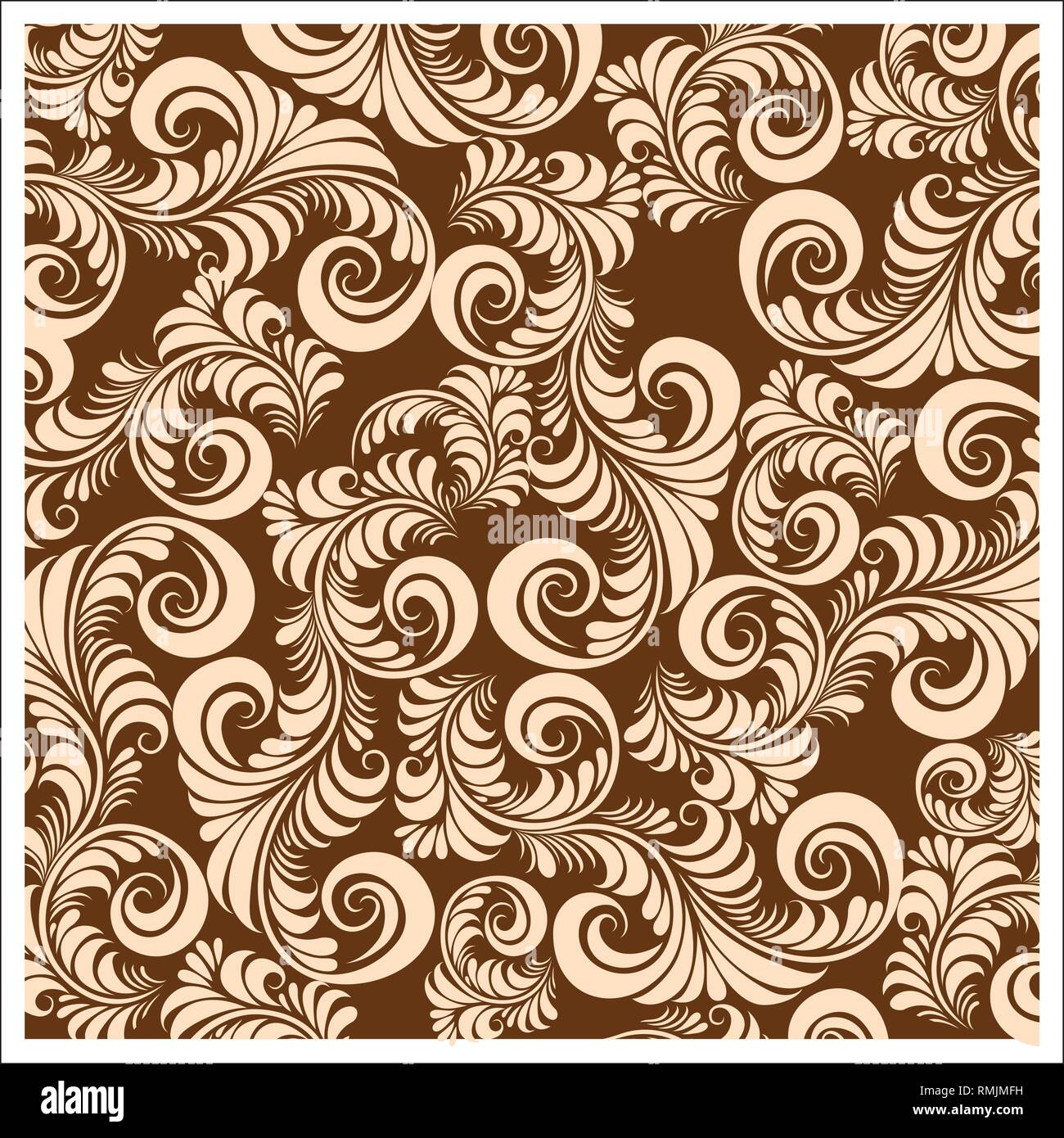 Vector design pattern di batik per la carta da parati, tessuto, decorazione e altri disegni. Illustrazione Vettoriale