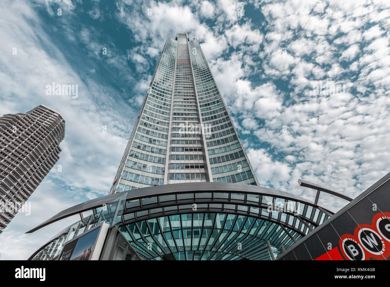 Gold Coast, Australia - 6 Gennaio 2019: guardando il Q1 edificio in Surfers Paradise Foto Stock