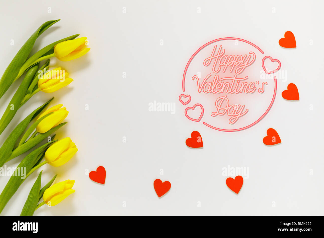 Tulipani colorati, bella tulip fiori composizione. Il giorno di San Valentino o la festa della mamma. International Womens giorno 8 marzo. Foto Stock