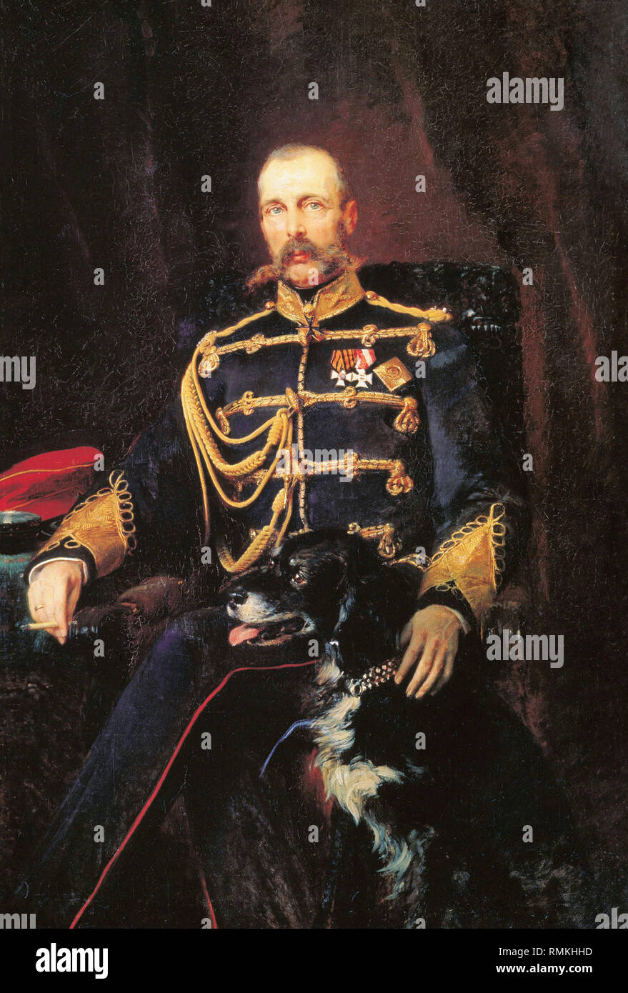 Lo Zar Alessandro II di Russia, 1881 - Konstantin Makovsky Foto Stock