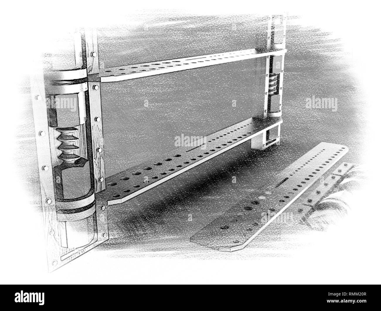 Arte moderna, direzione artistica, home design. 3D'illustrazione. Foto Stock