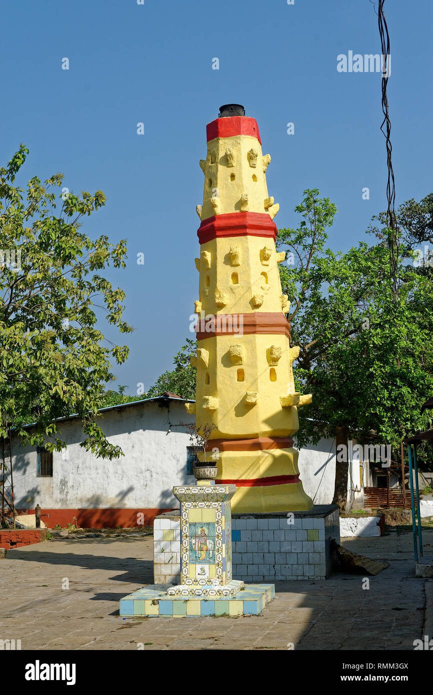 Deepmala Dipmal lampada a torre kanakeshwar Alibag Maharashtra Foto Stock