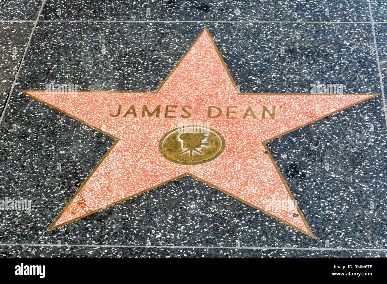Los Angeles, California, Stati Uniti d'America - 8 gennaio 2017. James Dean della stella sulla Hollywood Walk of Fame a Los Angeles, CA. Foto Stock