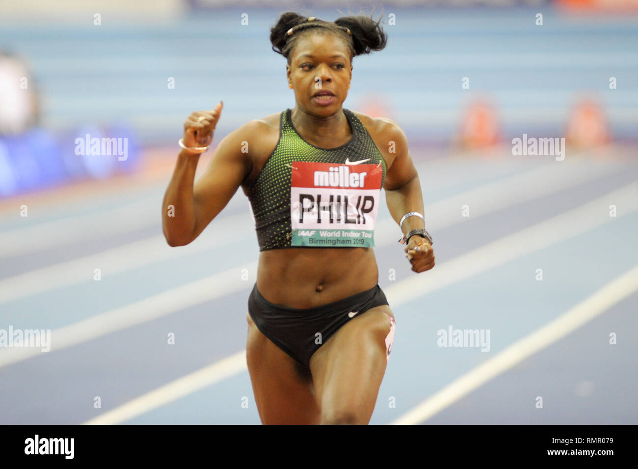 L'Arena Birmingham, Birmingham. 16, Febbraio 2019. Muller indoor grand prix. Nigel Bramley/Alamy Credito: Nigel Bramley/Alamy Live News Foto Stock