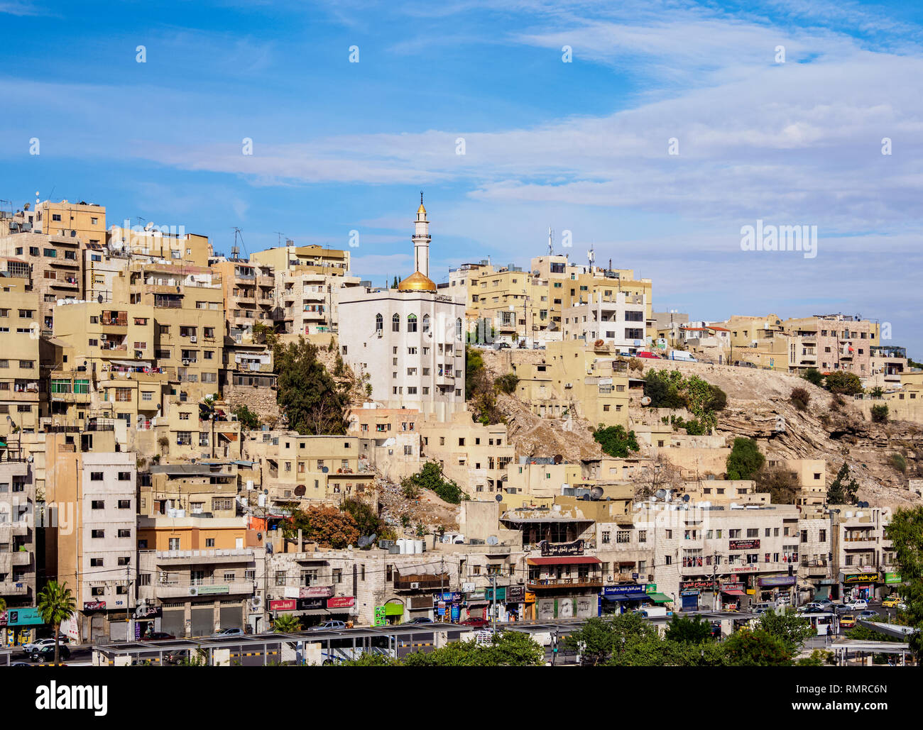 Paesaggio urbano di Amman, Governatorato di Amman, Giordania Foto Stock