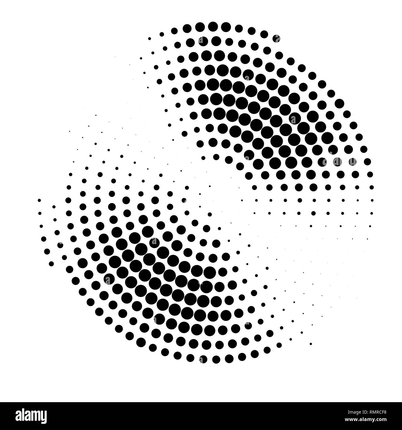Abstract cerchio halftone background di gradazione Illustrazione Vettoriale