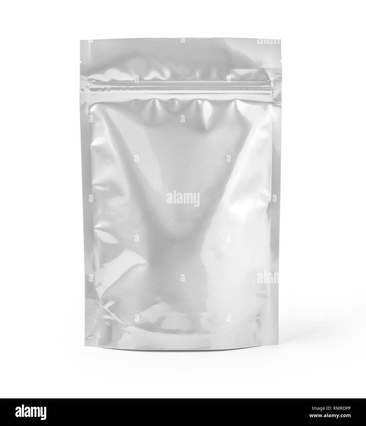 Blank Food Stand Up sacca flessibile Snack bustina sacchetto. Mock up con tracciato di ritaglio Foto Stock