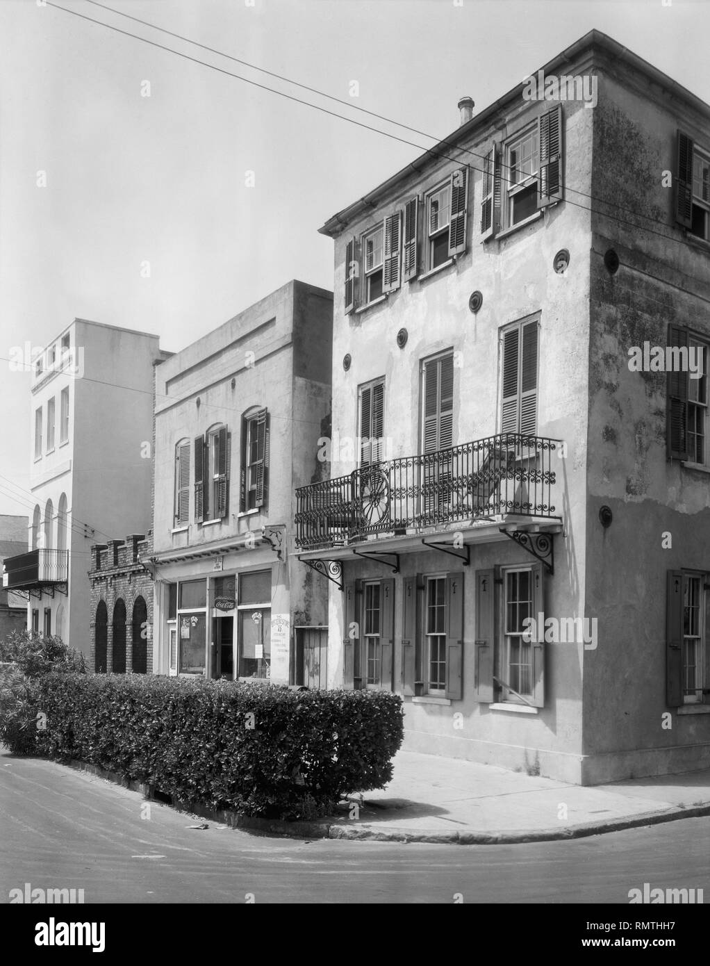 71-72-73 Tradd Street, East Bay, Charleston, Carolina del Sud, STATI UNITI D'AMERICA, Frances Benjamin Johnston, 1937 Foto Stock