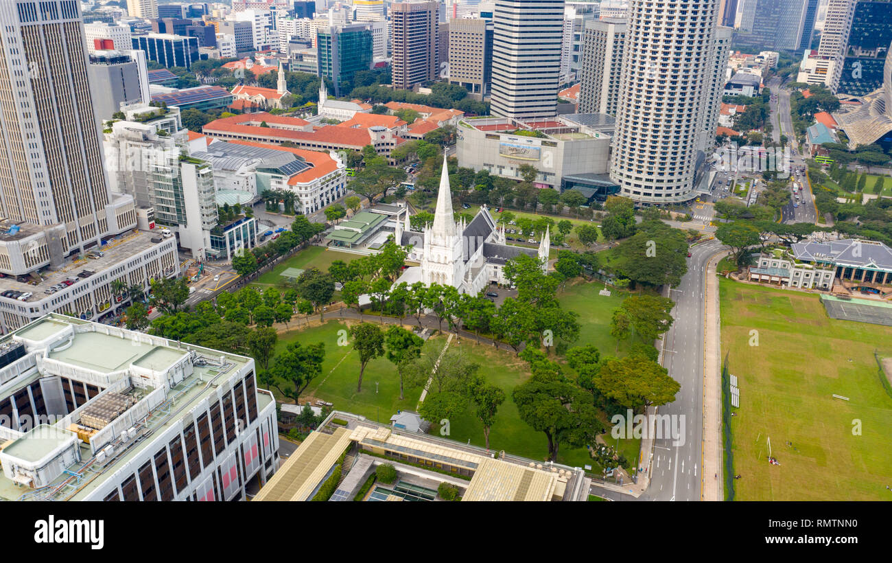St Andrews Cathedral, Singapore Foto Stock