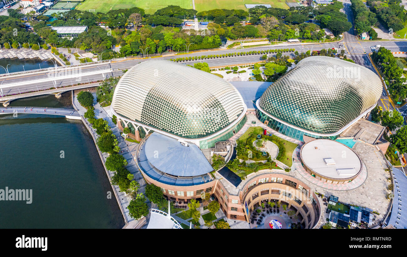 Esplanade, Singapore Foto Stock