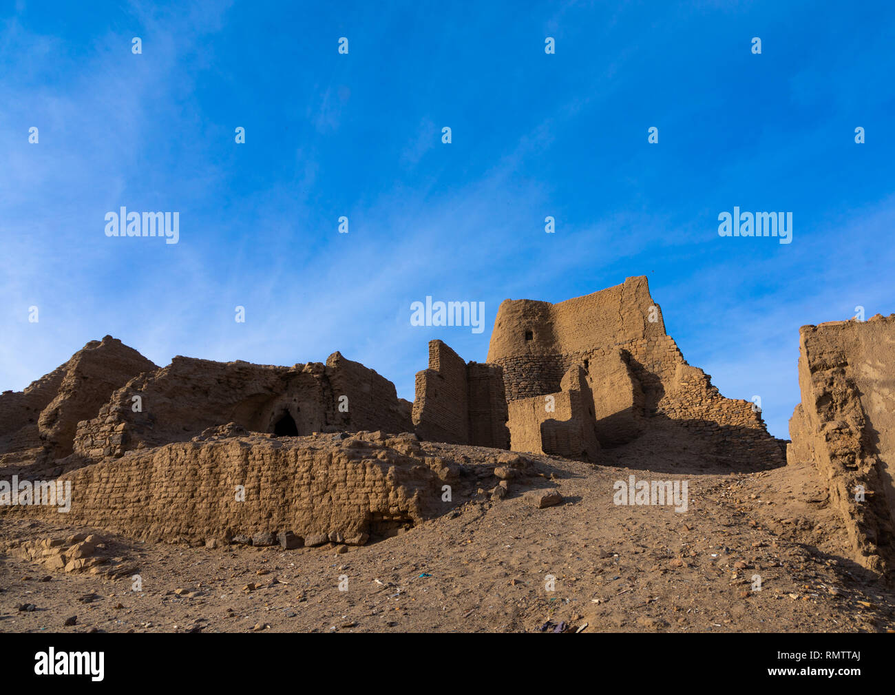 Vecchia fortezza ottomana, Stato settentrionale, Al-Khandaq, Sudan Foto Stock