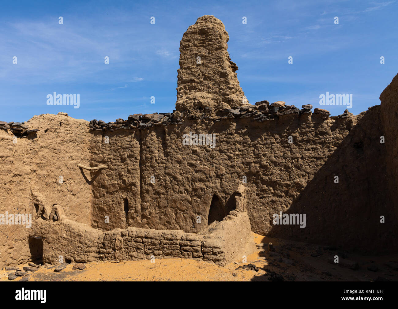 Vecchia Moschea, la Nubia, Old Dongola, Sudan Foto Stock