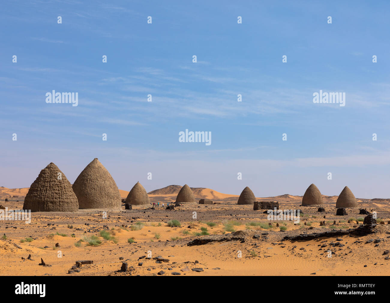 Beehive tombe, la Nubia, Old Dongola, Sudan Foto Stock