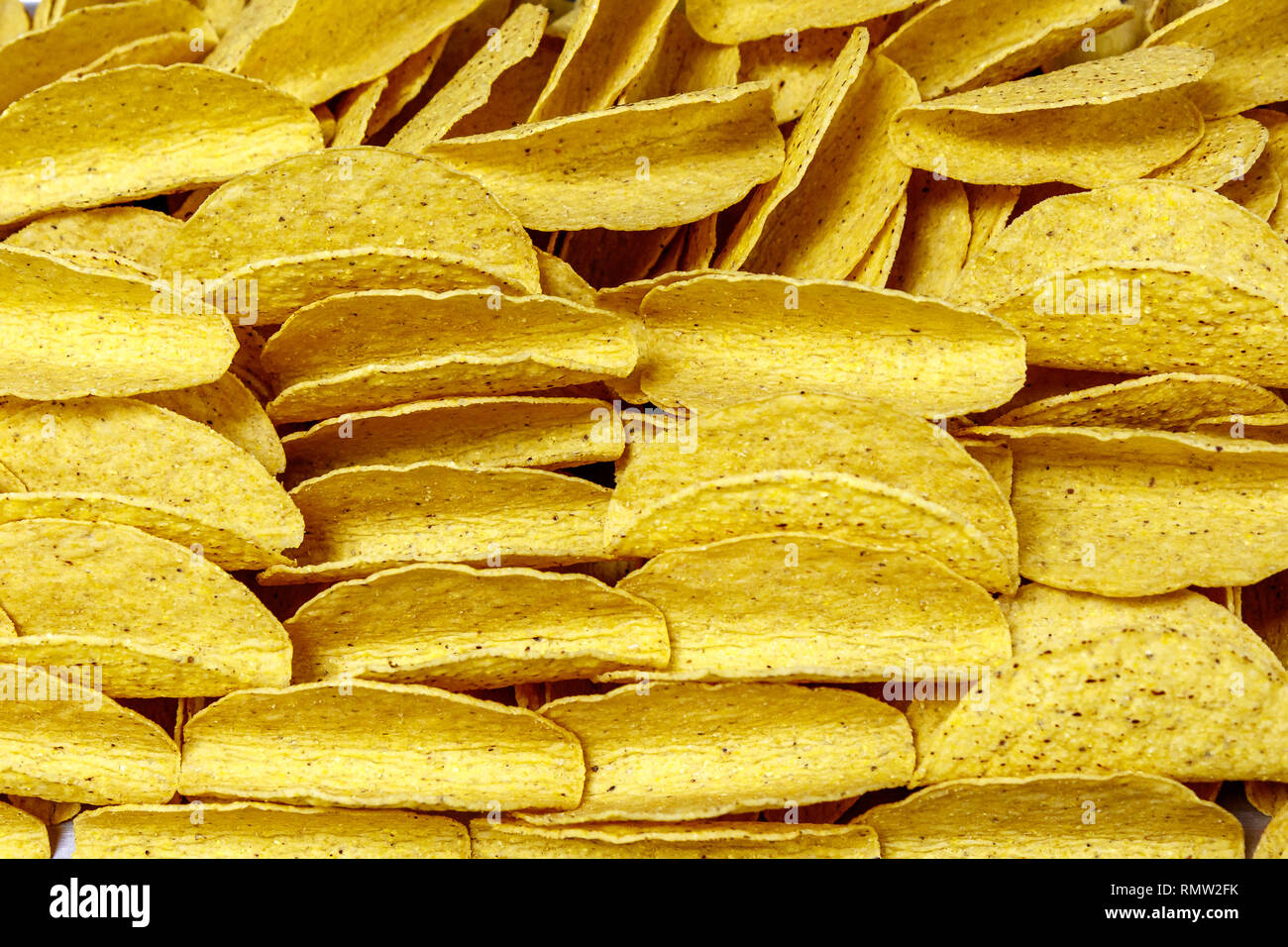 Un mucchio di gusci di taco Foto Stock