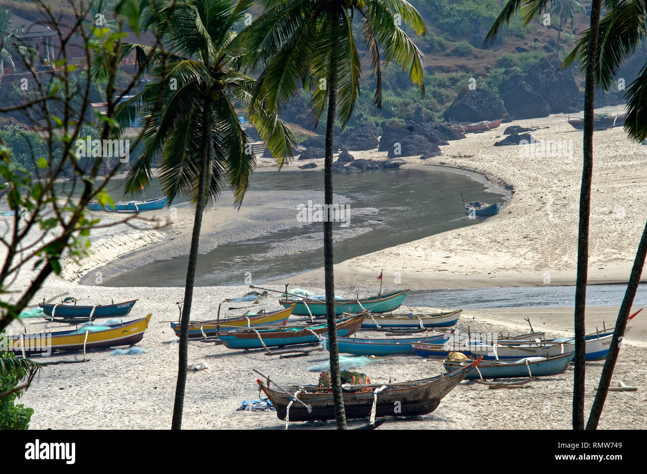 Spiaggia Khavane sindhudurg, Maharashtra, India, Asia Foto Stock