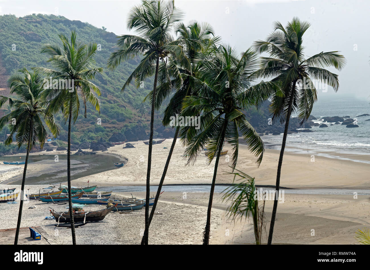 Spiaggia Khavane sindhudurg, Maharashtra, India, Asia Foto Stock